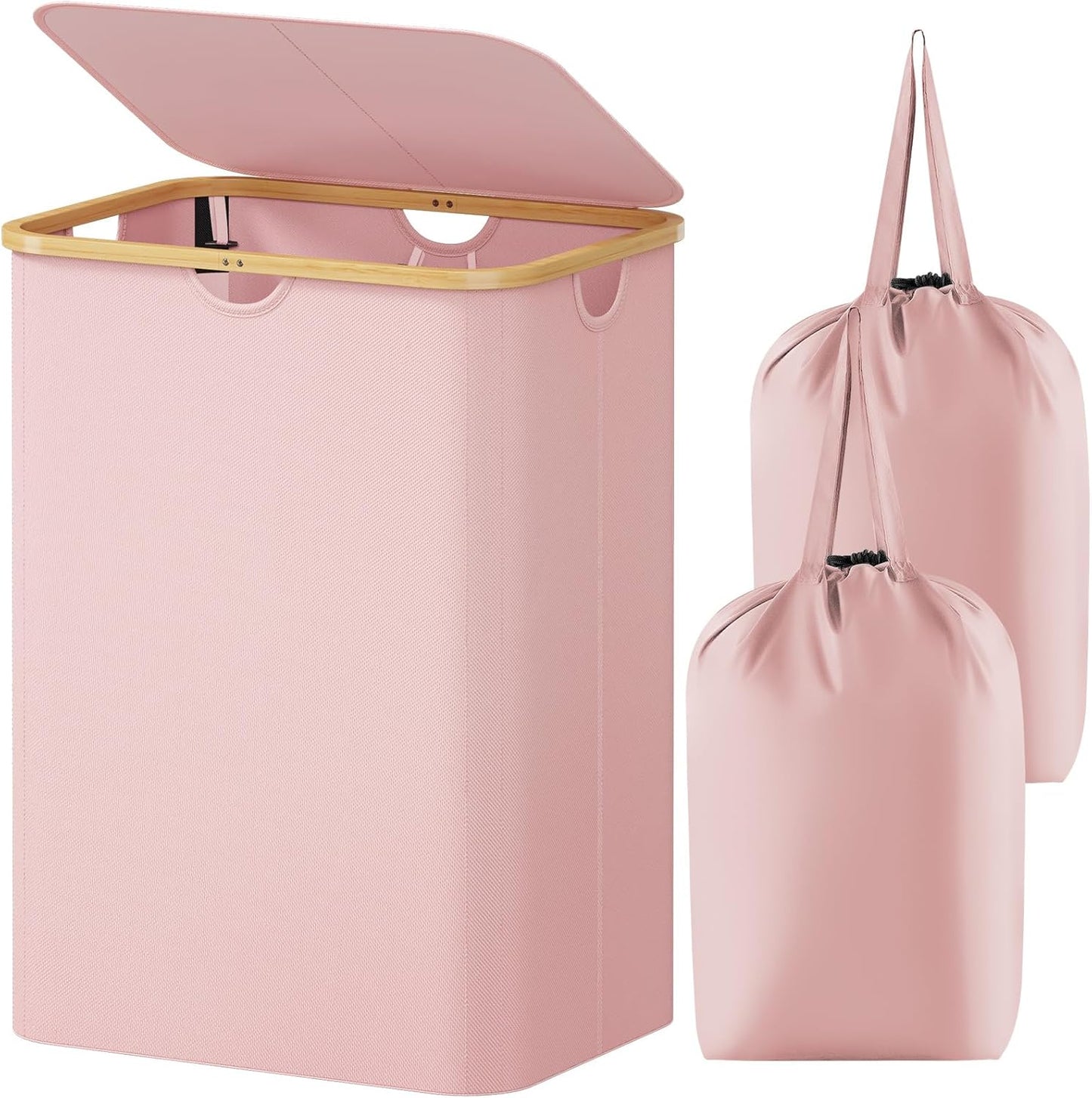 Lifewit 150L Laundry Basket with Lid and Removable Bags