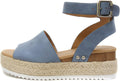 Soda Topic Open Toe Buckle Ankle Strap Espadrilles (Style VF8B)