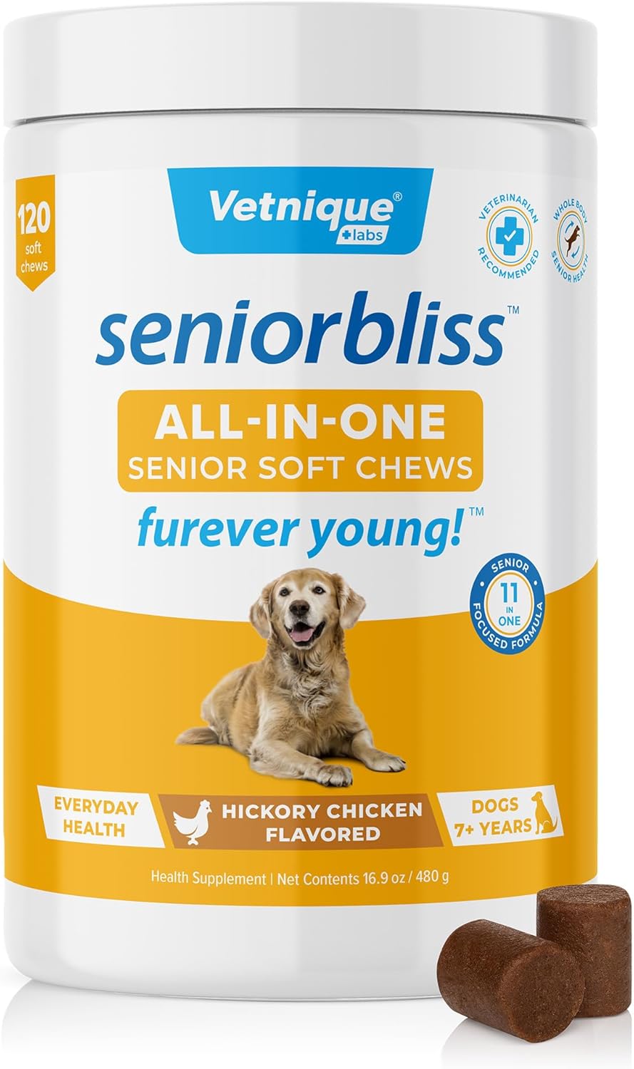 Vetnique Seniorbliss Multivitamin for Senior Dogs with Glucosamine