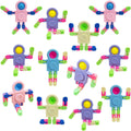 12 Pack Fidget Sensory Spinner Toys Transformable Chain Robot