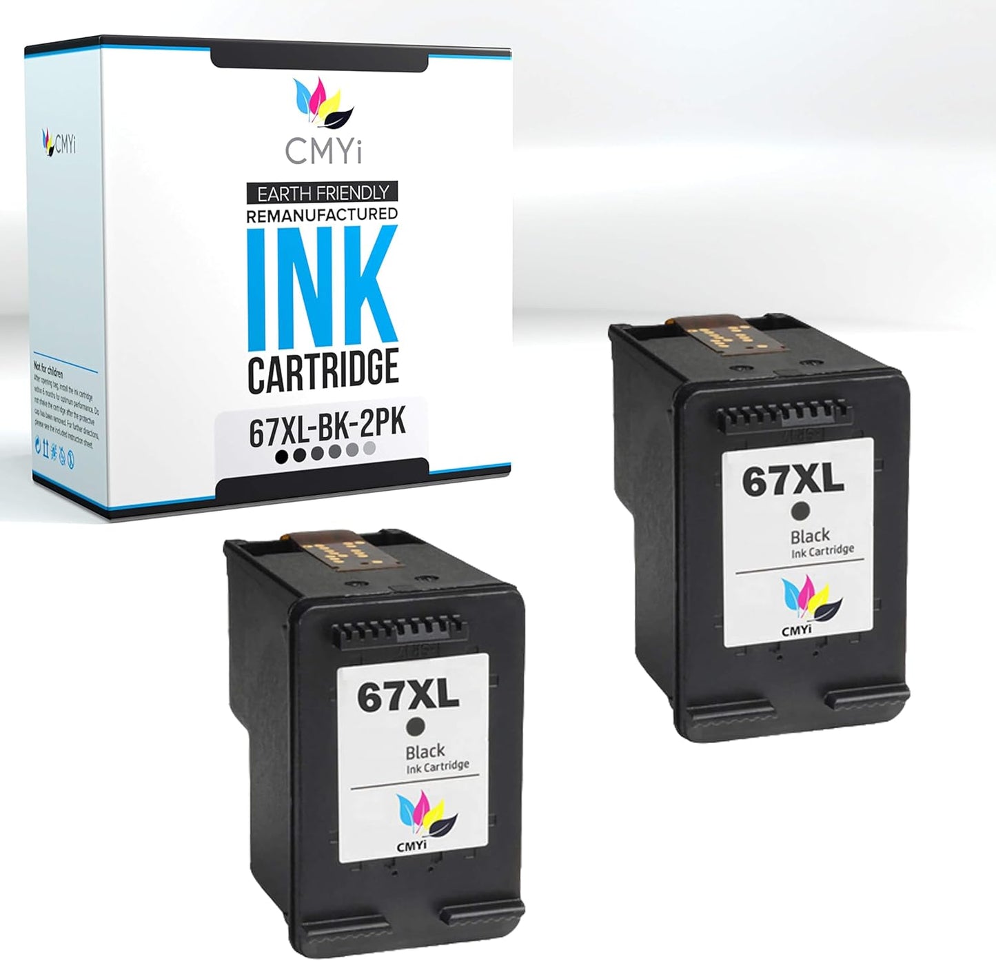 High-Quality 67XL Replacement Black Ink Cartridges for HP Printers
