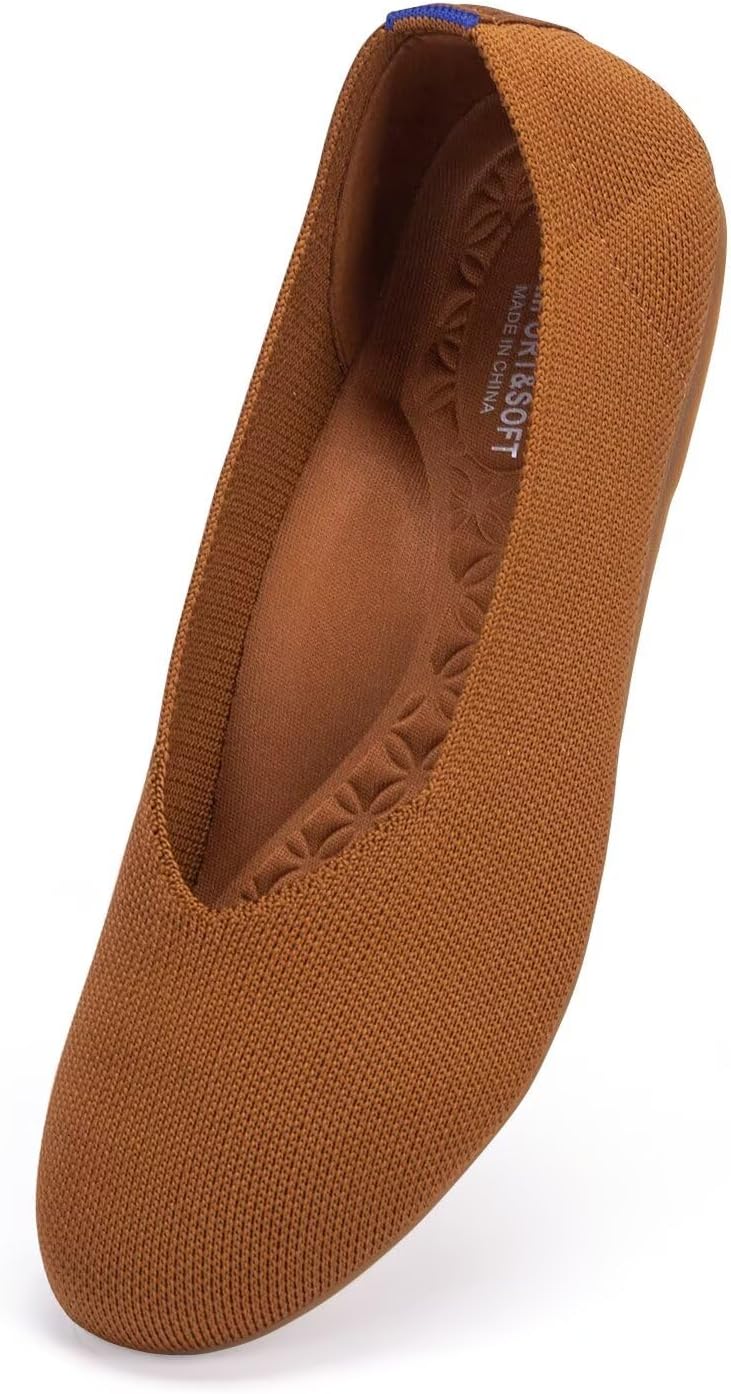 Frank Mully Women's Wide Width Ballet Flats with Arch Support