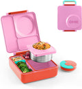 OmieBox Bento Box for Kids - Insulated Lunch Box in Pink Berry