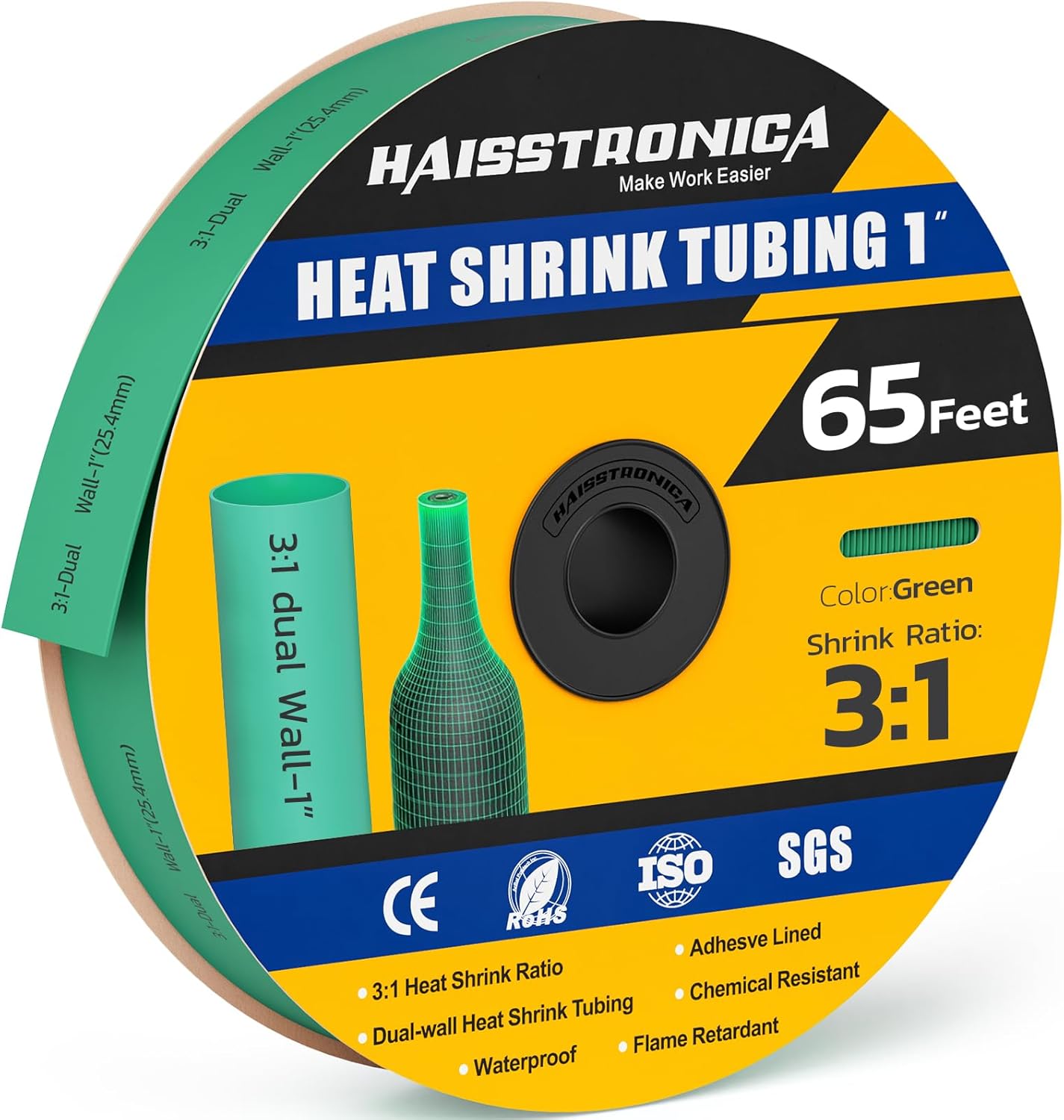 Haisstronica 3:1 Heat Shrink Tubing for Marine and Automotive Use