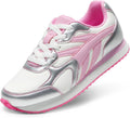 Girls Lace-up Sneakers with Fishbone Design - Lightweight Comfort
