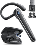 Bluetooth Headset V5.4 Wireless Earpiece - Long Battery, Noise