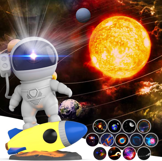 4K Astronaut Star Projector - Realistic Cosmic Night Light