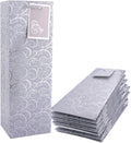 Sdootjewelry Wine Bags - 36 Pack Silver Wine Bottle Gift Bags