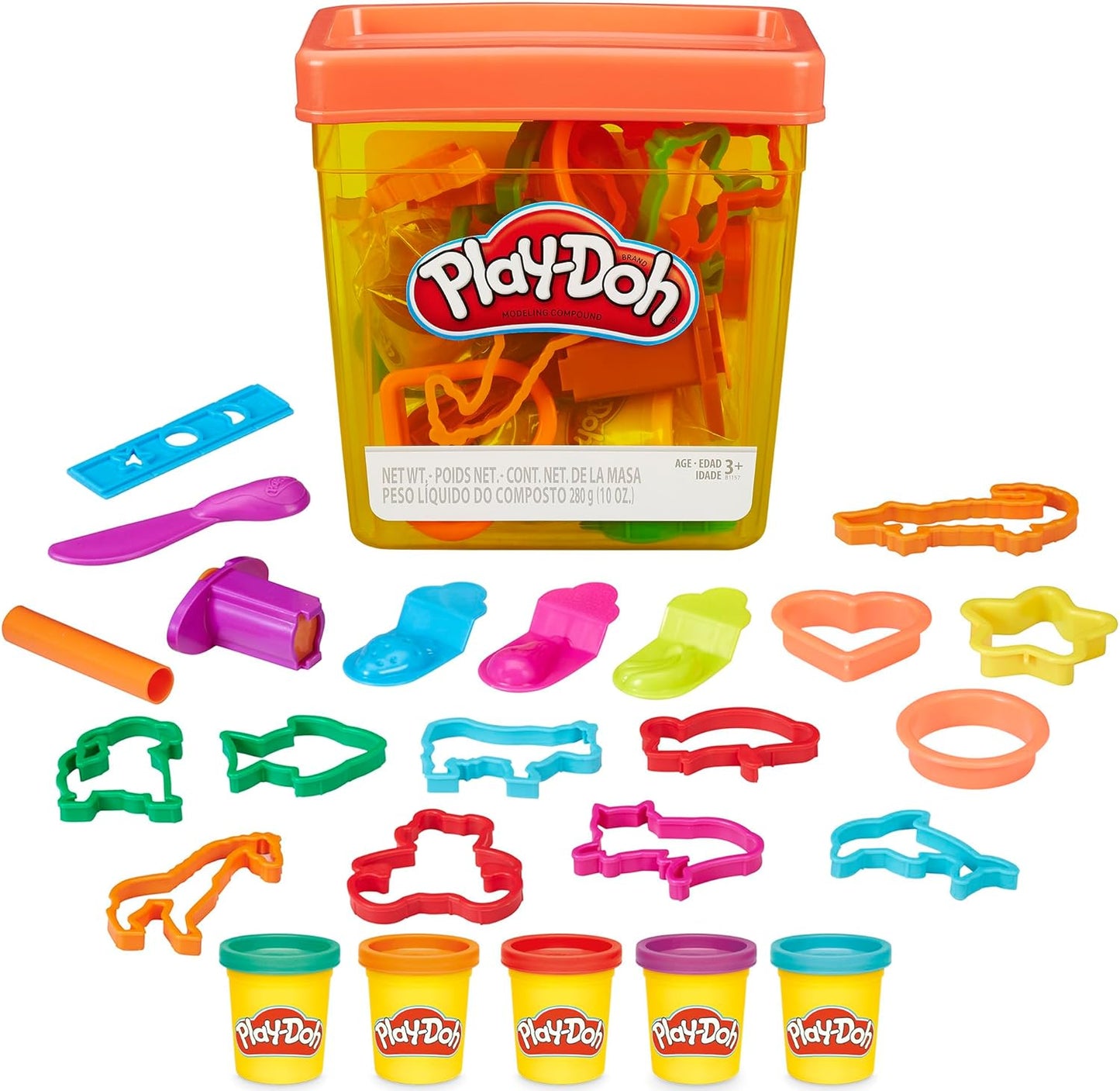 Play-Doh Fun Tub Set: 19 Accessories & Storage - Endless Creativity!
