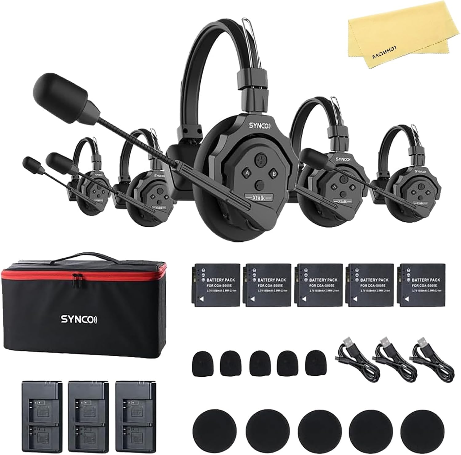 SYNCO XTalk X5 Wireless Headset Intercom System for Live Shows