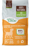 Duck & Salmon Meal Feast 25lb Natural Dry Dog Food - High Protein