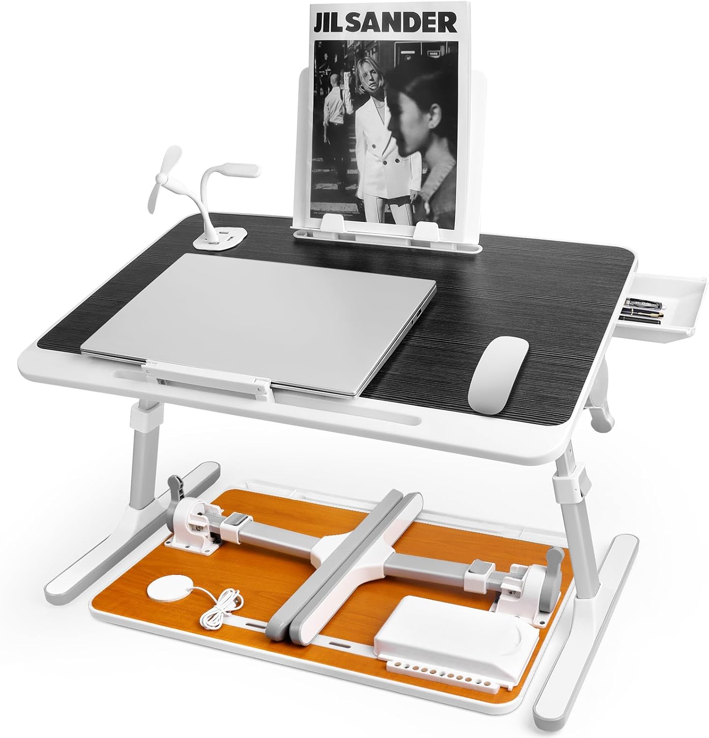 Adjustable Laptop Bed Stand with USB Port - YOUXLGD