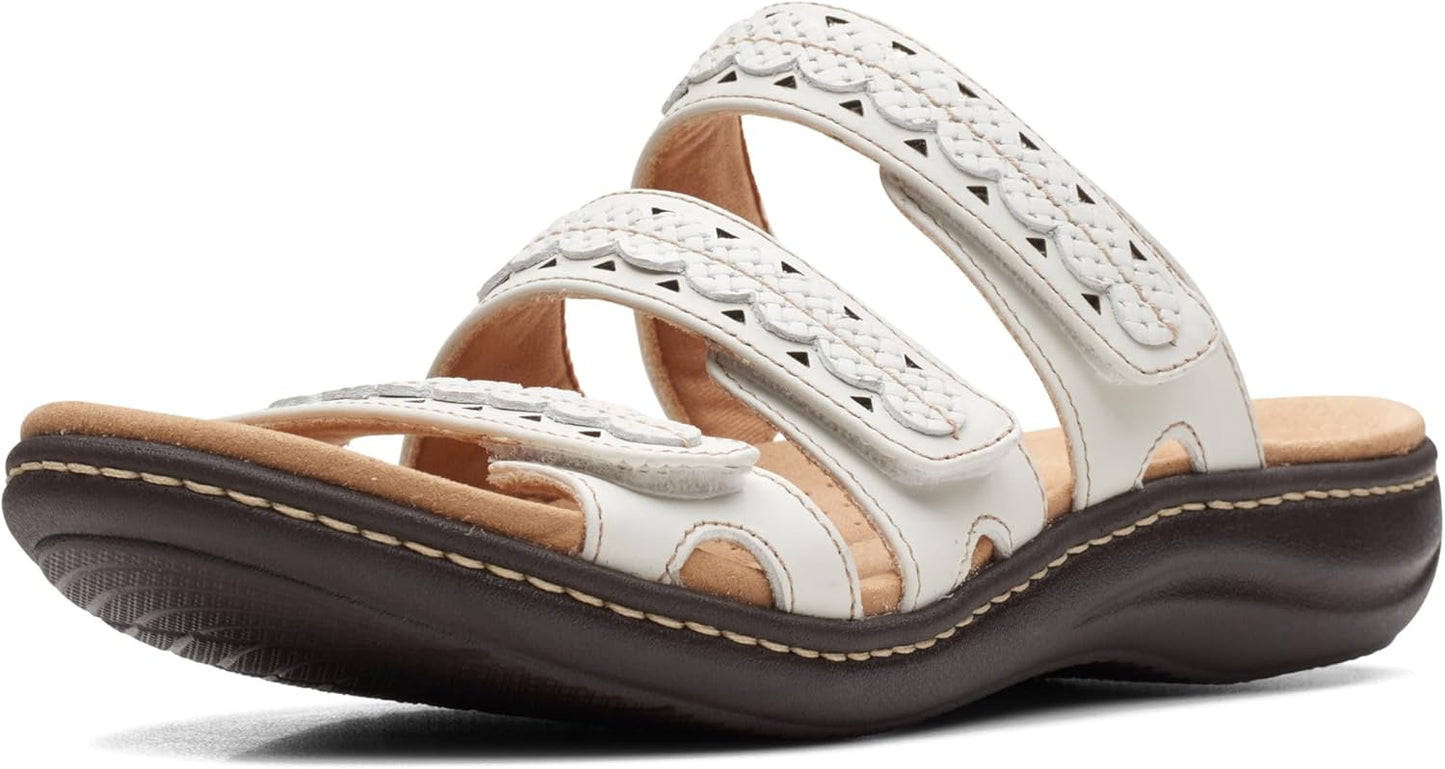 Clarks womens Laurieann Cove Flat Sandal for All-Day Comfort