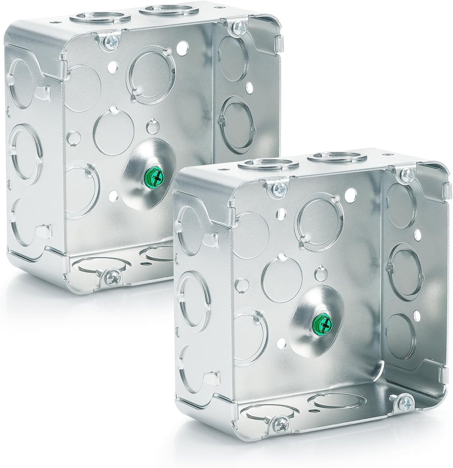 8 Pcs Metal Electrical Junction Box for Safe Wiring Solutions