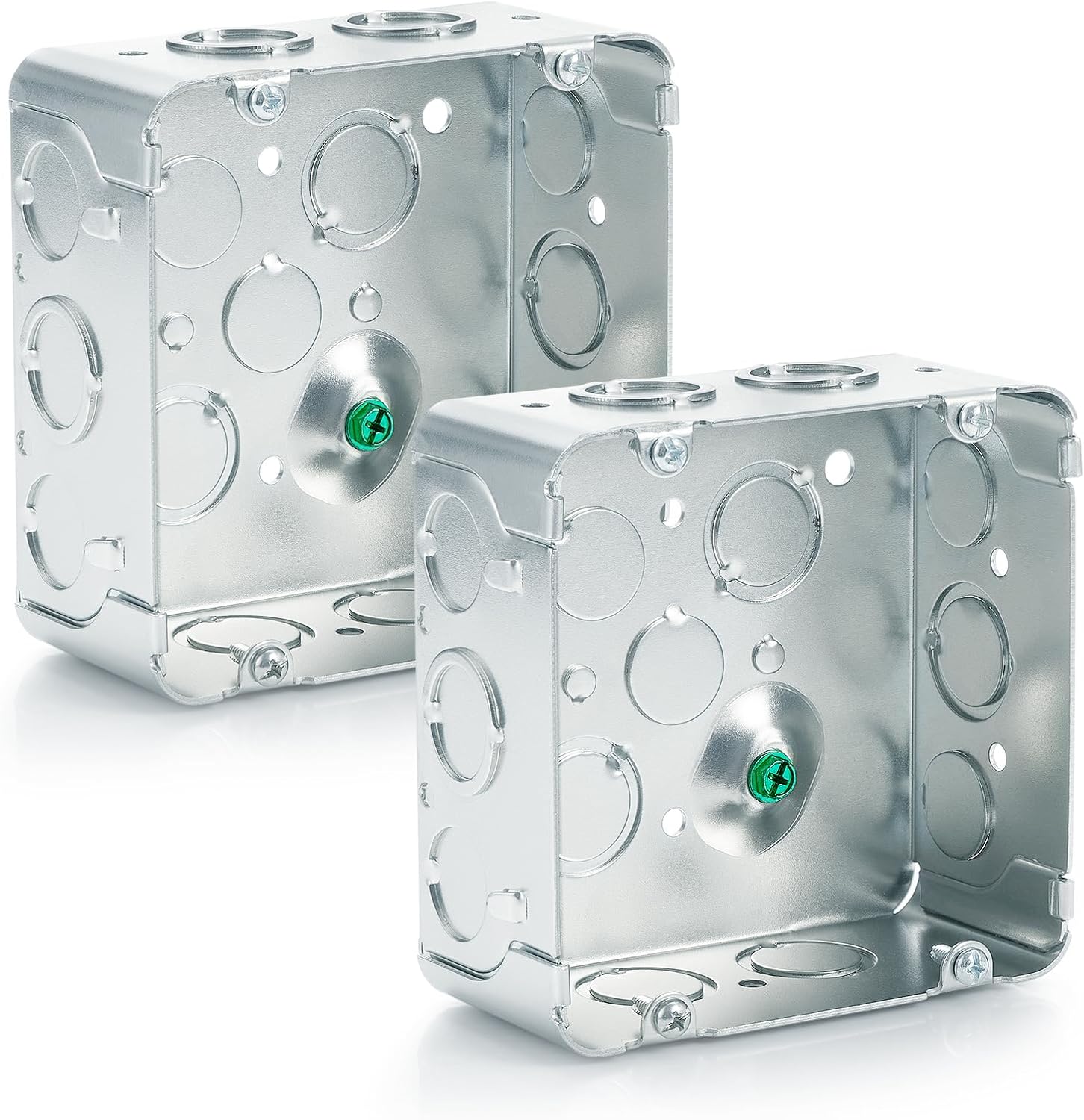 8 Pcs Metal Electrical Junction Box for Safe Wiring Solutions