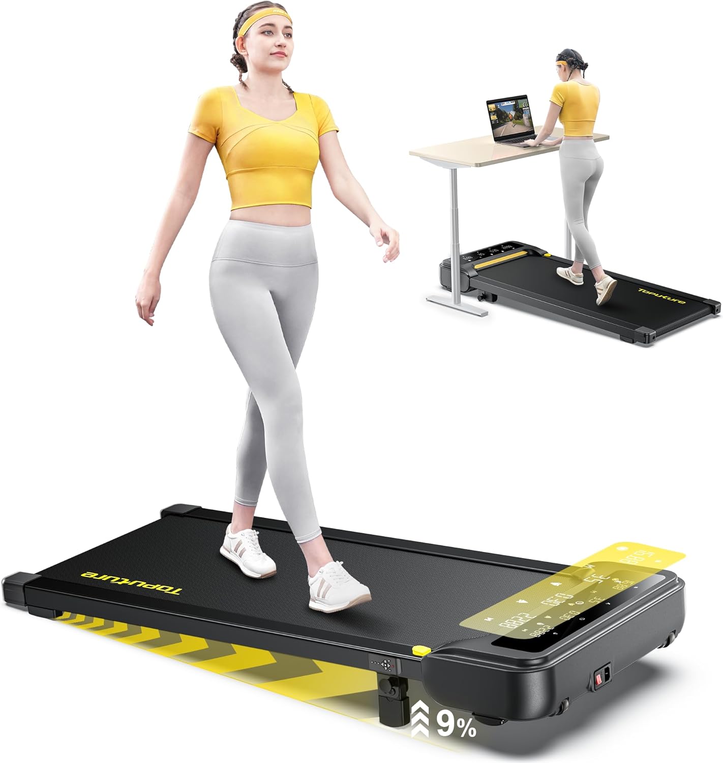 Walking Pad with Incline for Home and Office Fitness Needs