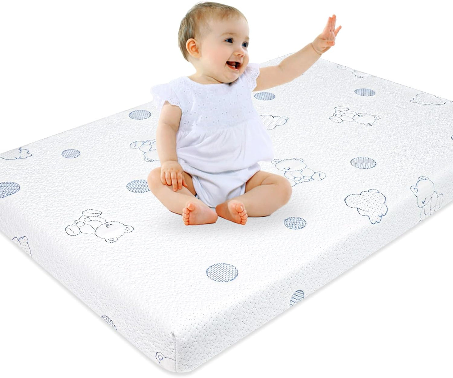 Pack and Play Mattress for Baby and Toddlers - 38x26 Dual Sided