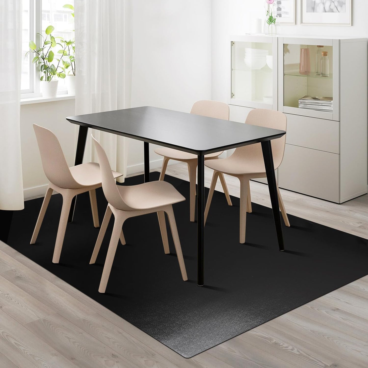 Vinyl Floor Mat for Home - Waterproof Area Mat for Dining Room
