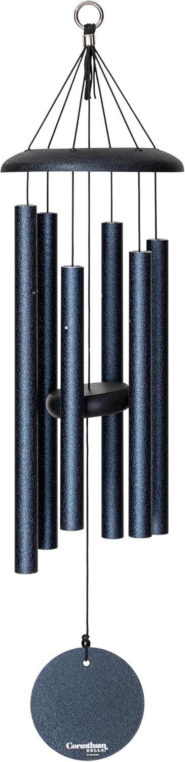 Corinthian Bells 27 Inch Midnight Blue Wind Chime for Outdoors