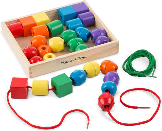 Melissa & Doug Primary Lacing Beads: Develop Fine Motor Skills!