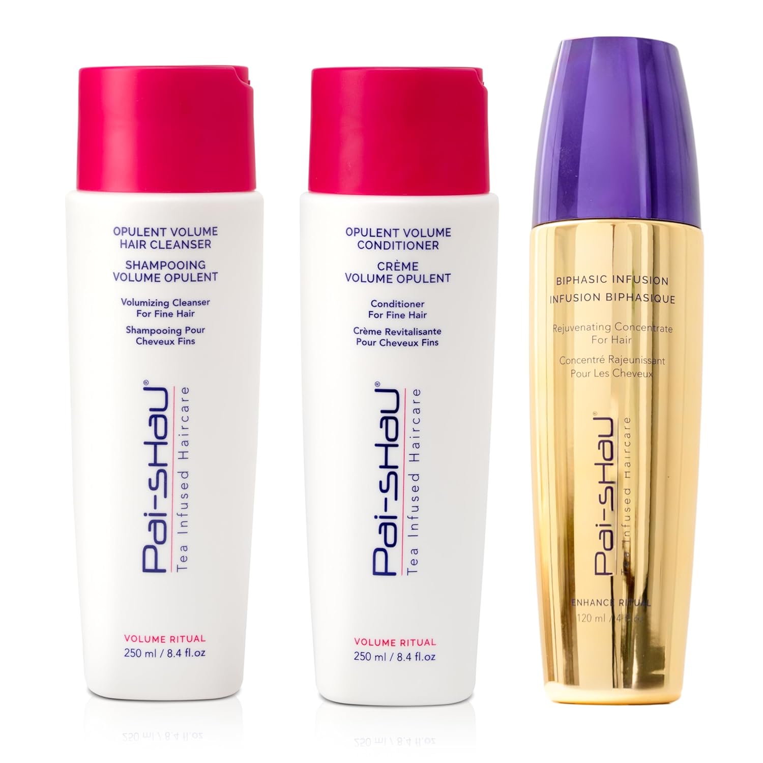 Pai-Shau Opulent Volume Trio - Oil-Free Hair Rejuvenation & Fullness