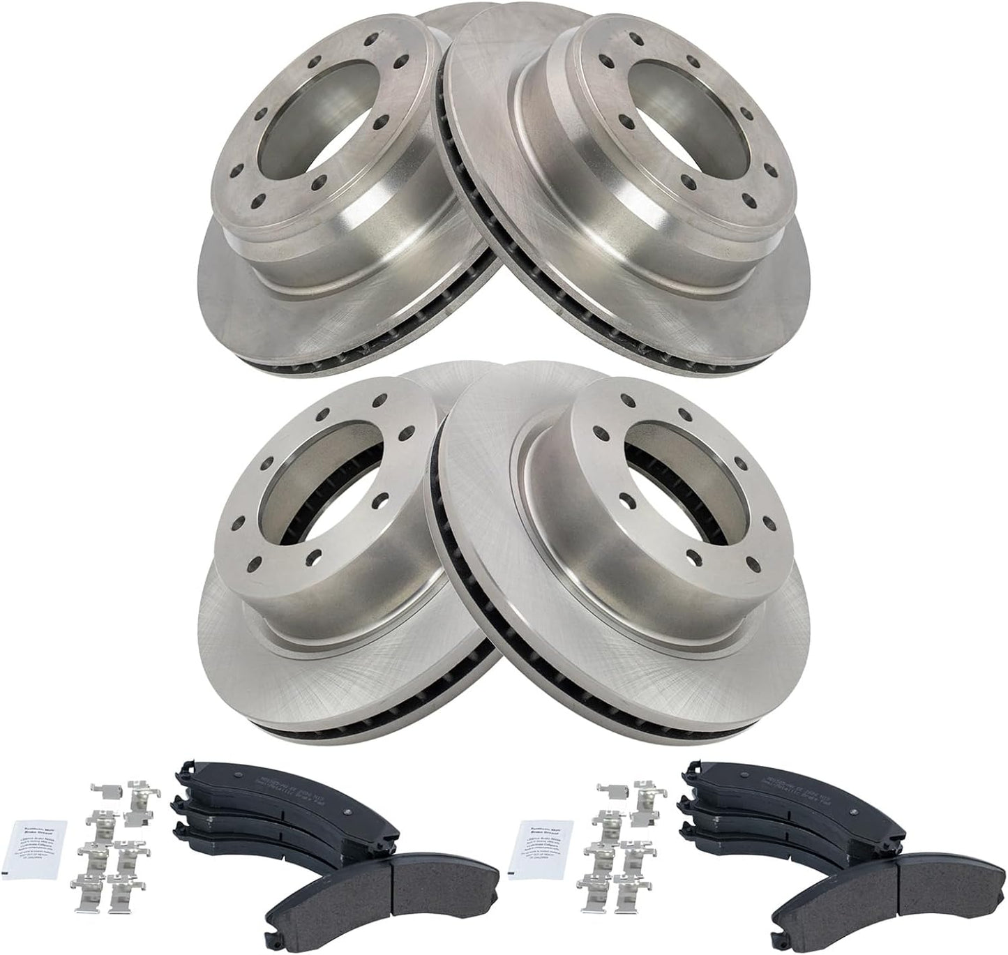 TRQ Brake Pad & Rotor Kit for 2012-2019 Nissan NV1500 NV2500
