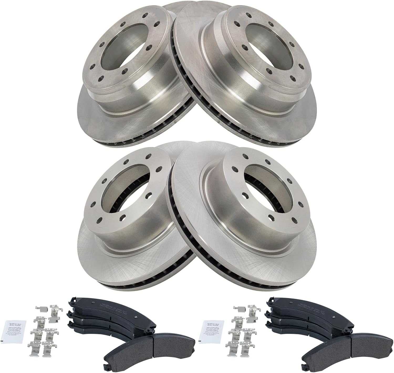 TRQ Brake Pad & Rotor Kit for 2012-2019 Nissan NV1500 NV2500