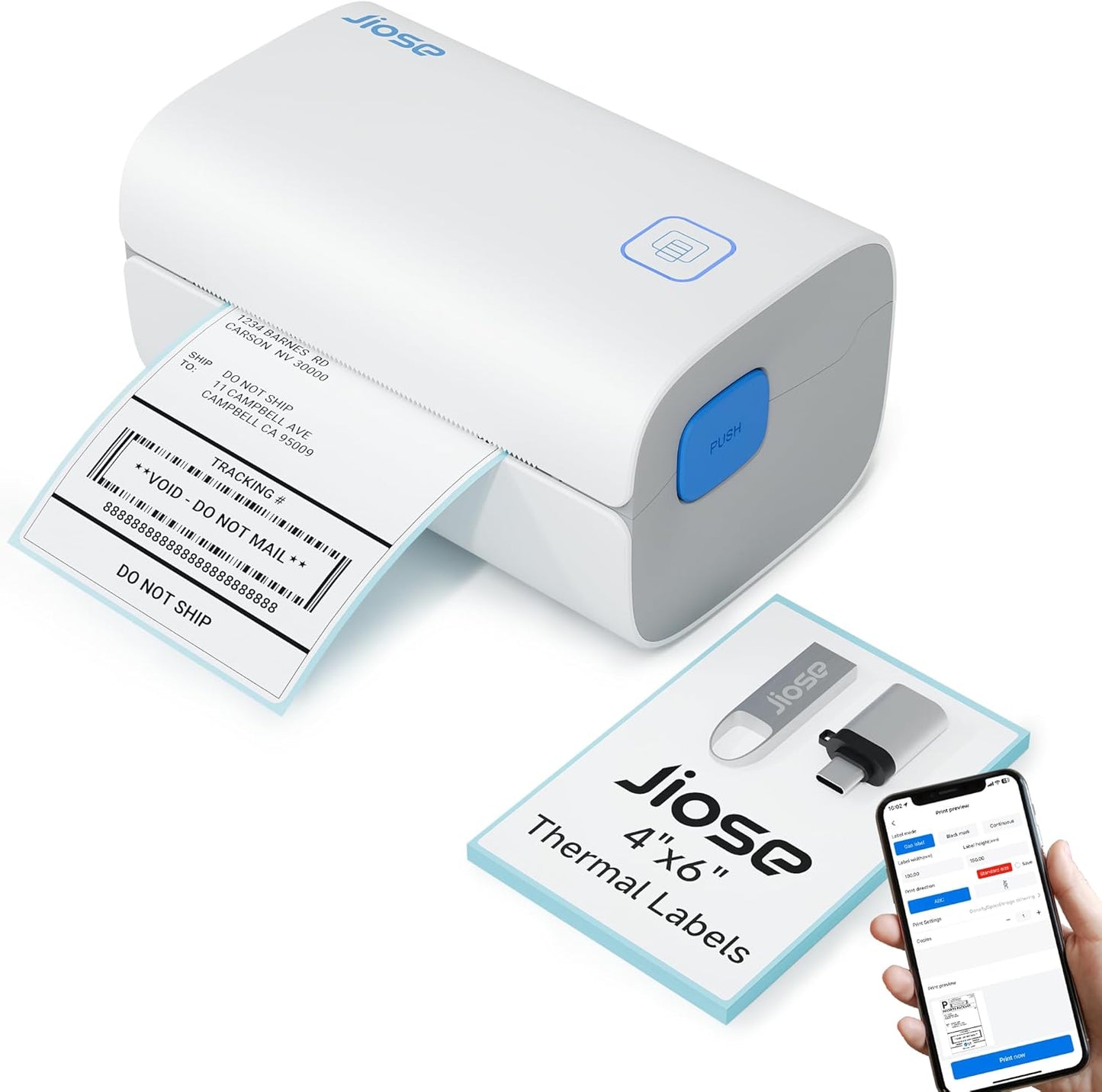 Effortless Shipping Labels: Jiose 4x6 Printer