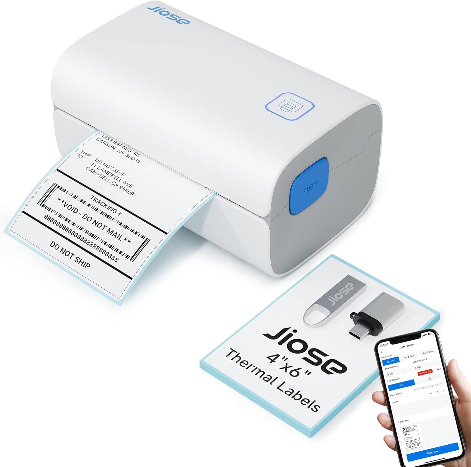 Effortless Shipping Labels: Jiose 4x6 Printer