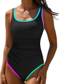 One Piece Swimsuit Tummy Control Womens Bathing Suit - Neon Sport edge