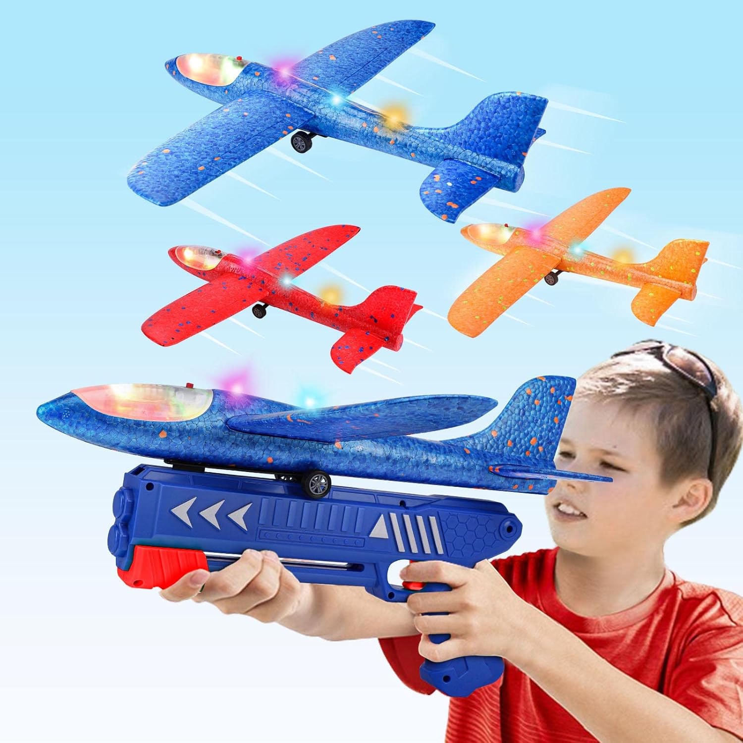 Airplane Launcher Toy Triple Pack - Outdoor Fun for Kids!