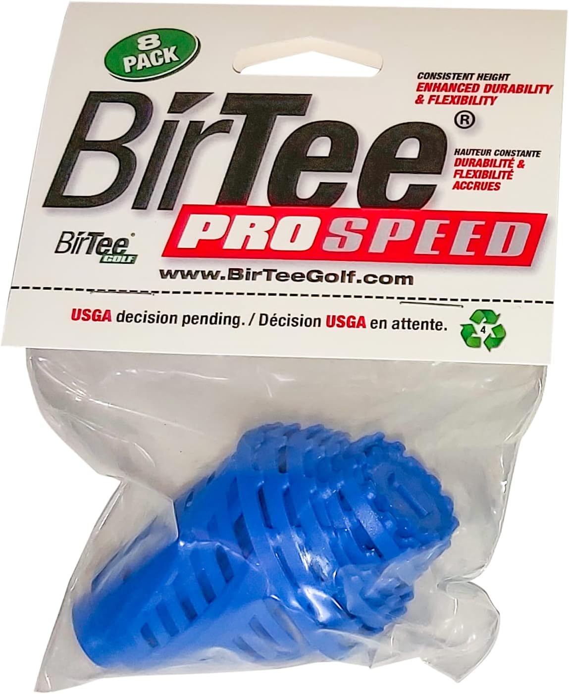 PRO Speed Golf Tees - Durable 8 Pack + Bonus Blue Marker