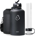 BUZIO Vacuum Insulated Stainless Steel Water Bottle 64oz - Long Ice