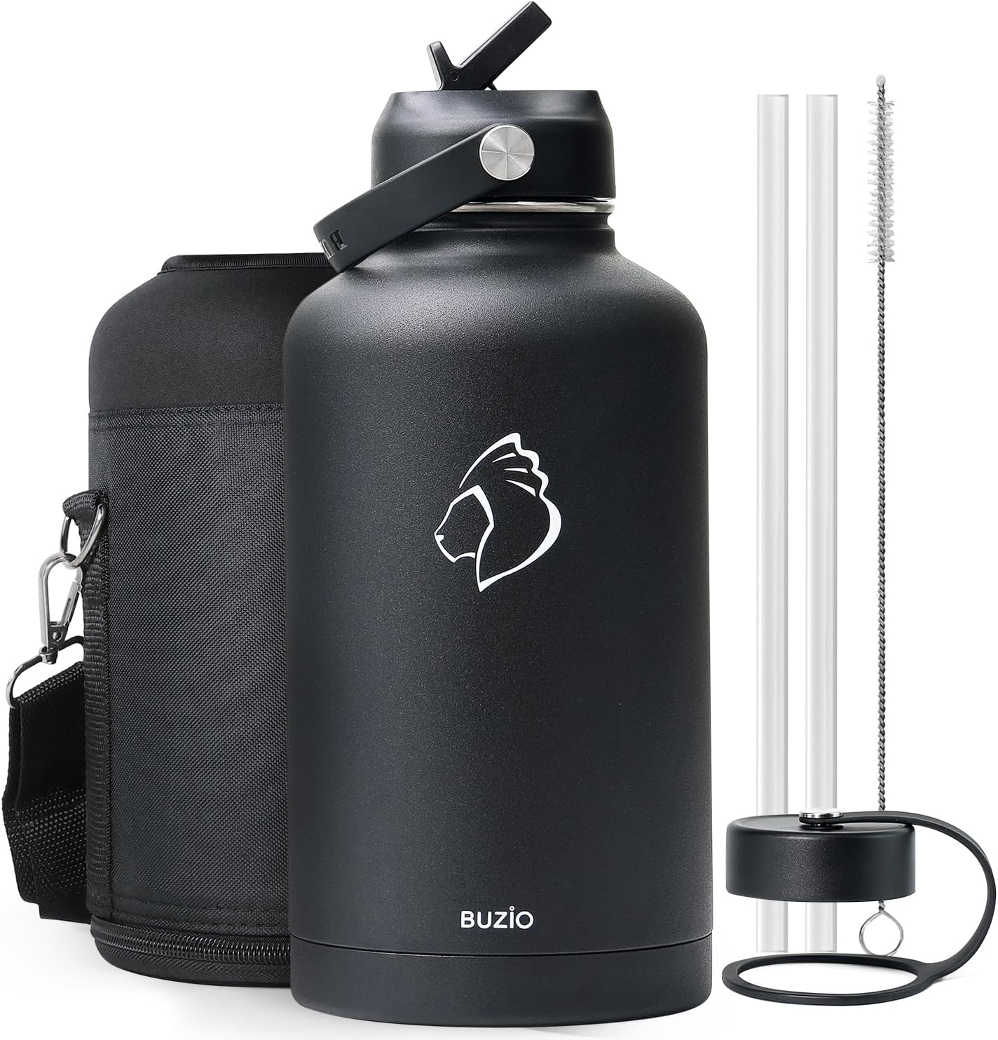 BUZIO 64oz Vacuum Insulated Stainless Steel Water Bottle Review