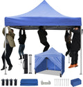 10x10ft Commercial Pop Up Canopy Tent with Removable Sidewalls