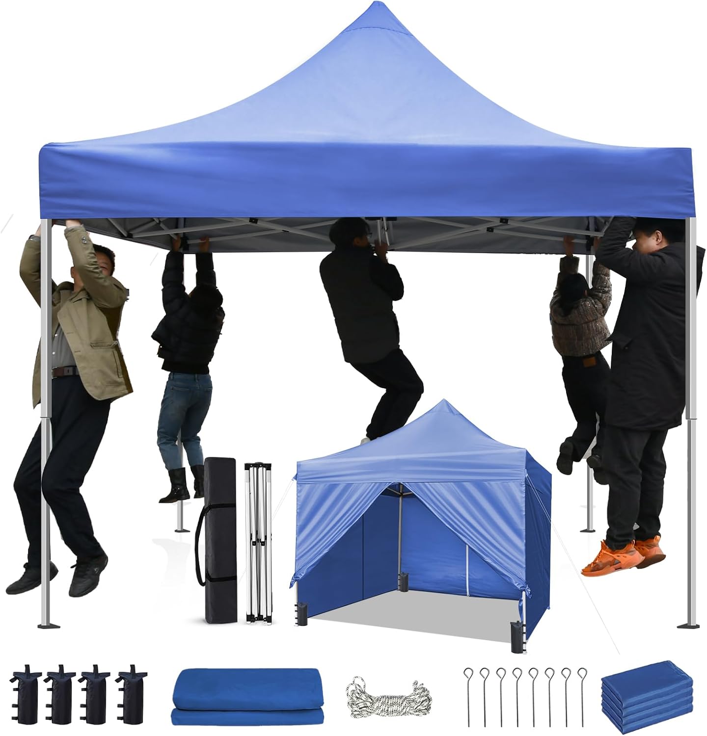 10x10ft Commercial Pop Up Canopy Tent for Events & Camping