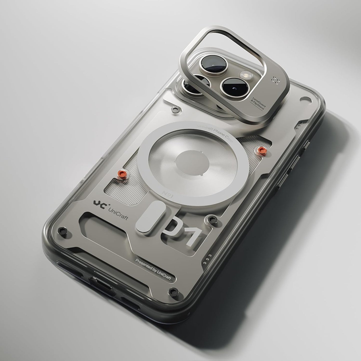 No.01 iPhone 15 Pro Max Case with Ti Alloy and LensGuard