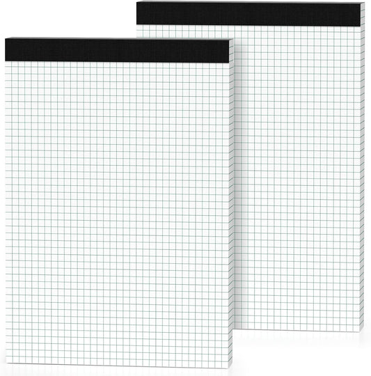 Nichela 2 Pack Quad Ruled Graph Pads - Grid Paper Perfection!