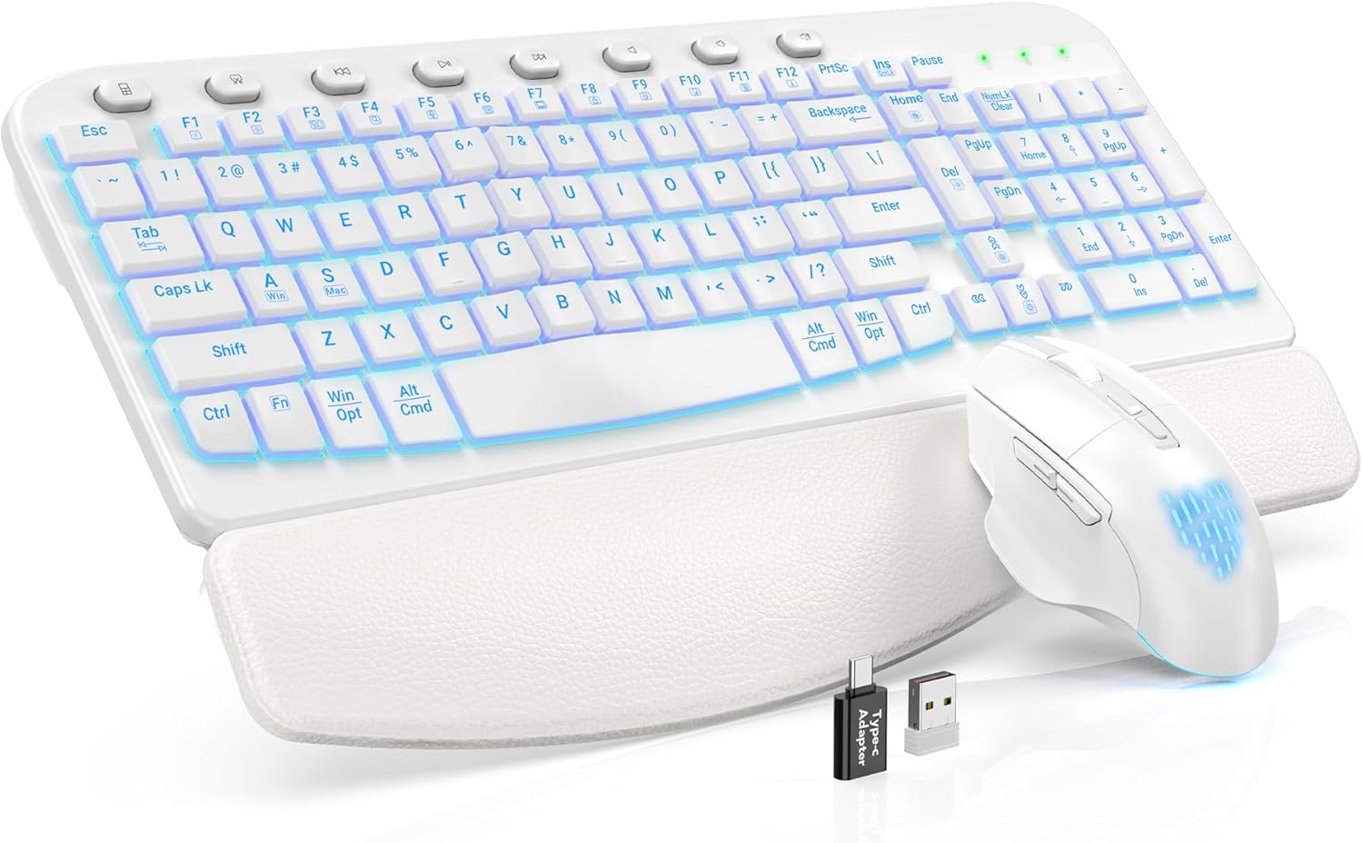 SABLUTE Ergonomic Wireless Keyboard Combo