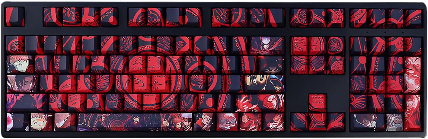 FKZ Anime Keycaps - Custom 108 Keys for Mechanical Keyboards