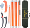 27FT Manual Pole Saw Tree Trimmer - Lightweight Extendable Reach