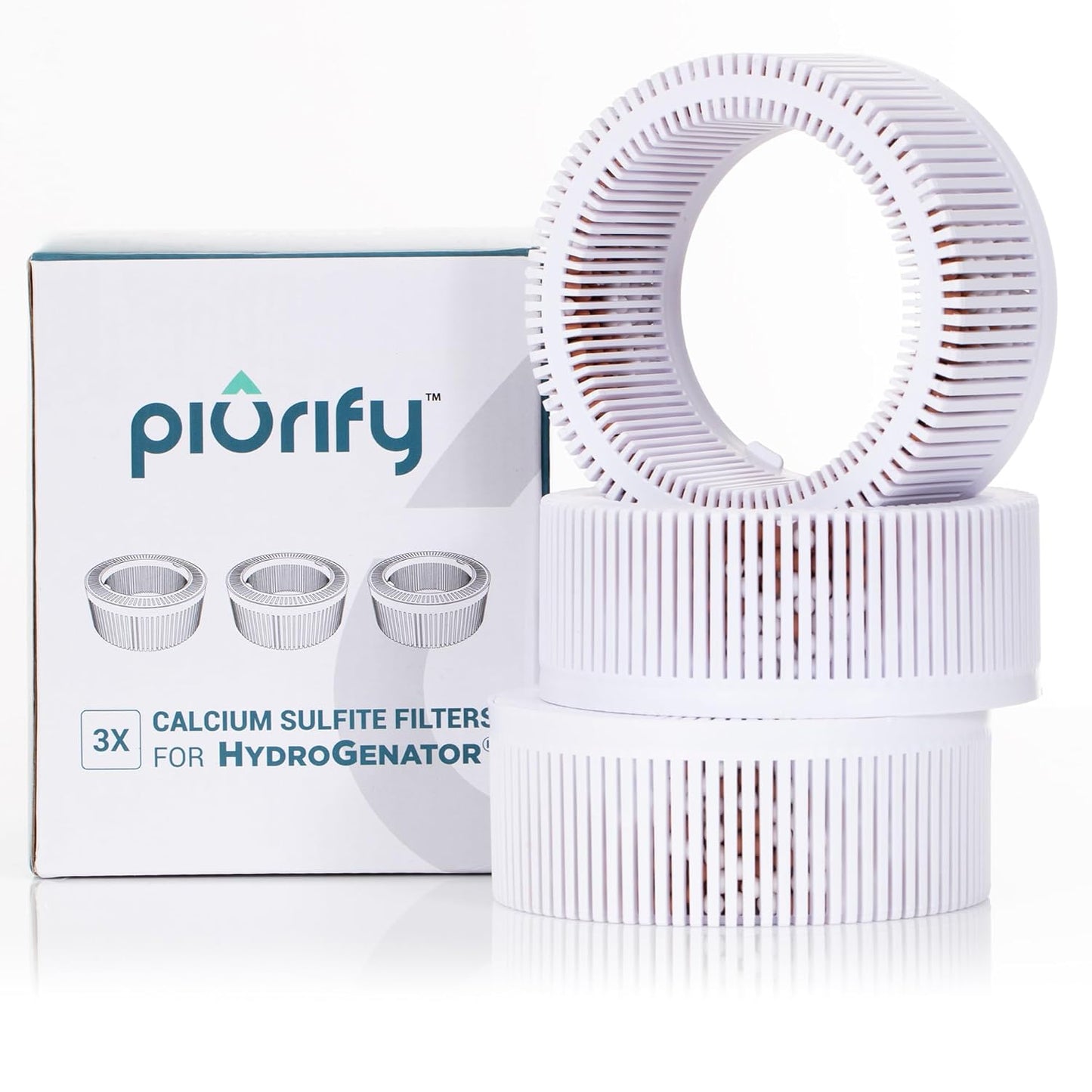 3-Pack Calcium-Sulfite Filters for Hydrogen Water Pitcher