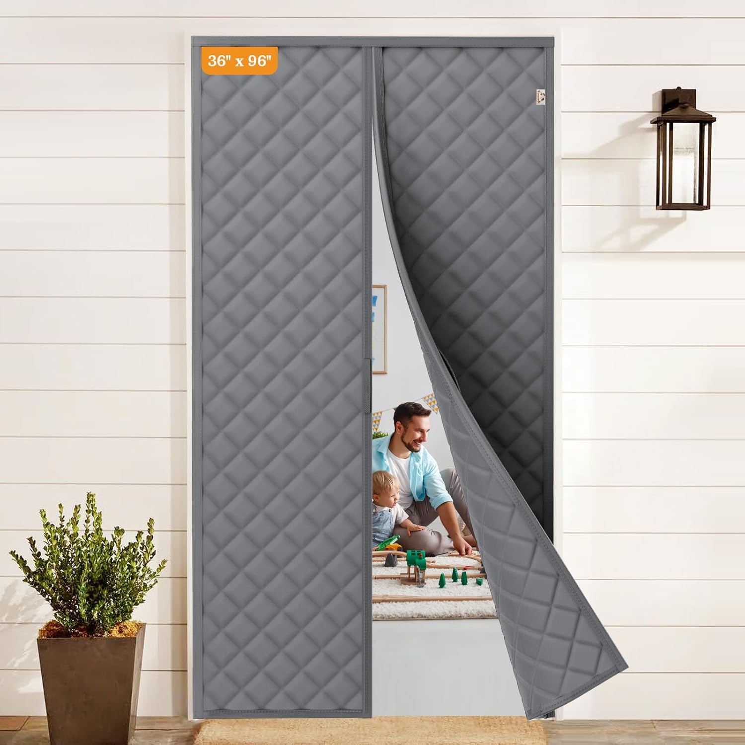 Yotache Magnetic Thermal Insulated Door Curtain for 36 x 96 in