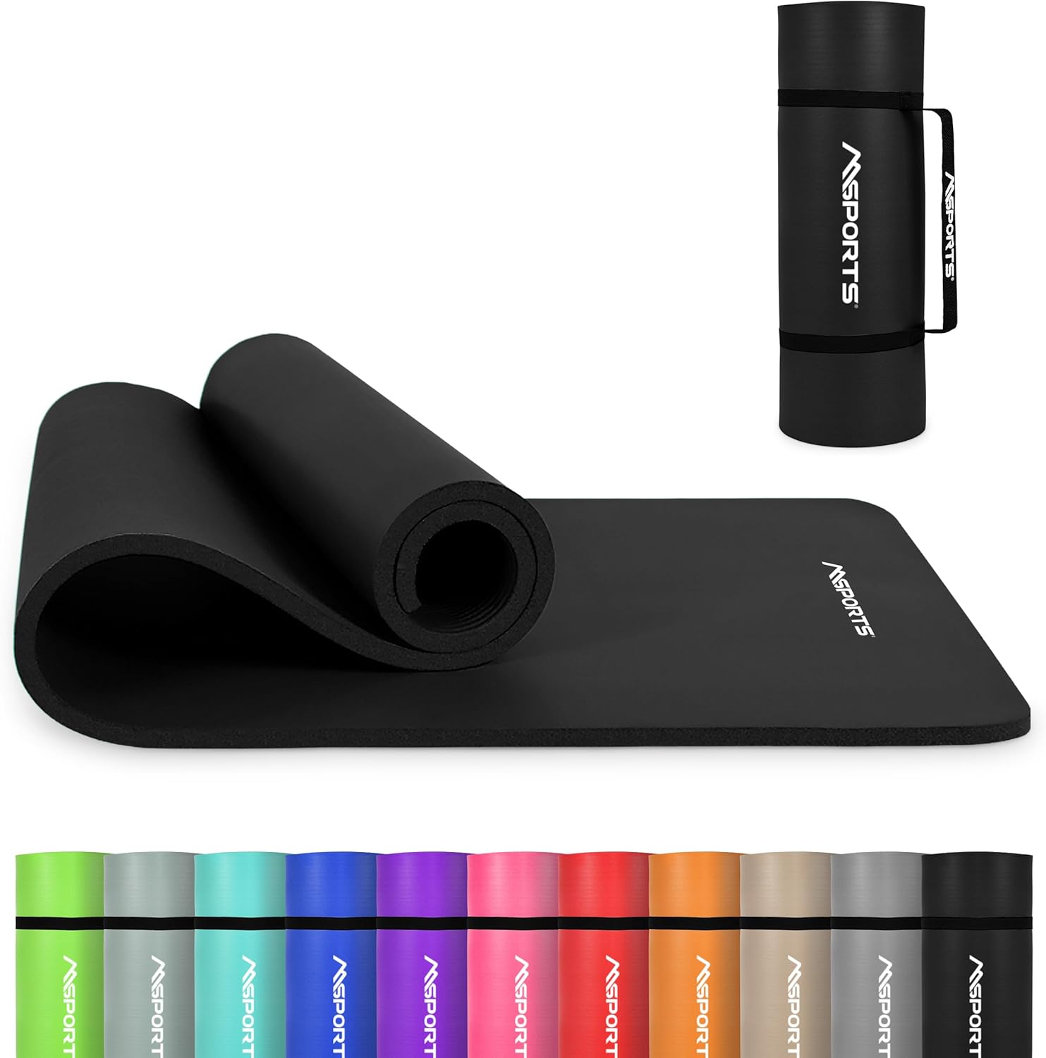 Premium Non Slip Thick Yoga Mat for Comfortable Home Workouts
