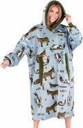 Oversized Blanket Hoodie One Size Fits All - Wearable Blanket