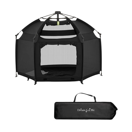Dream On Me: Noir Black Pop Up Playpen