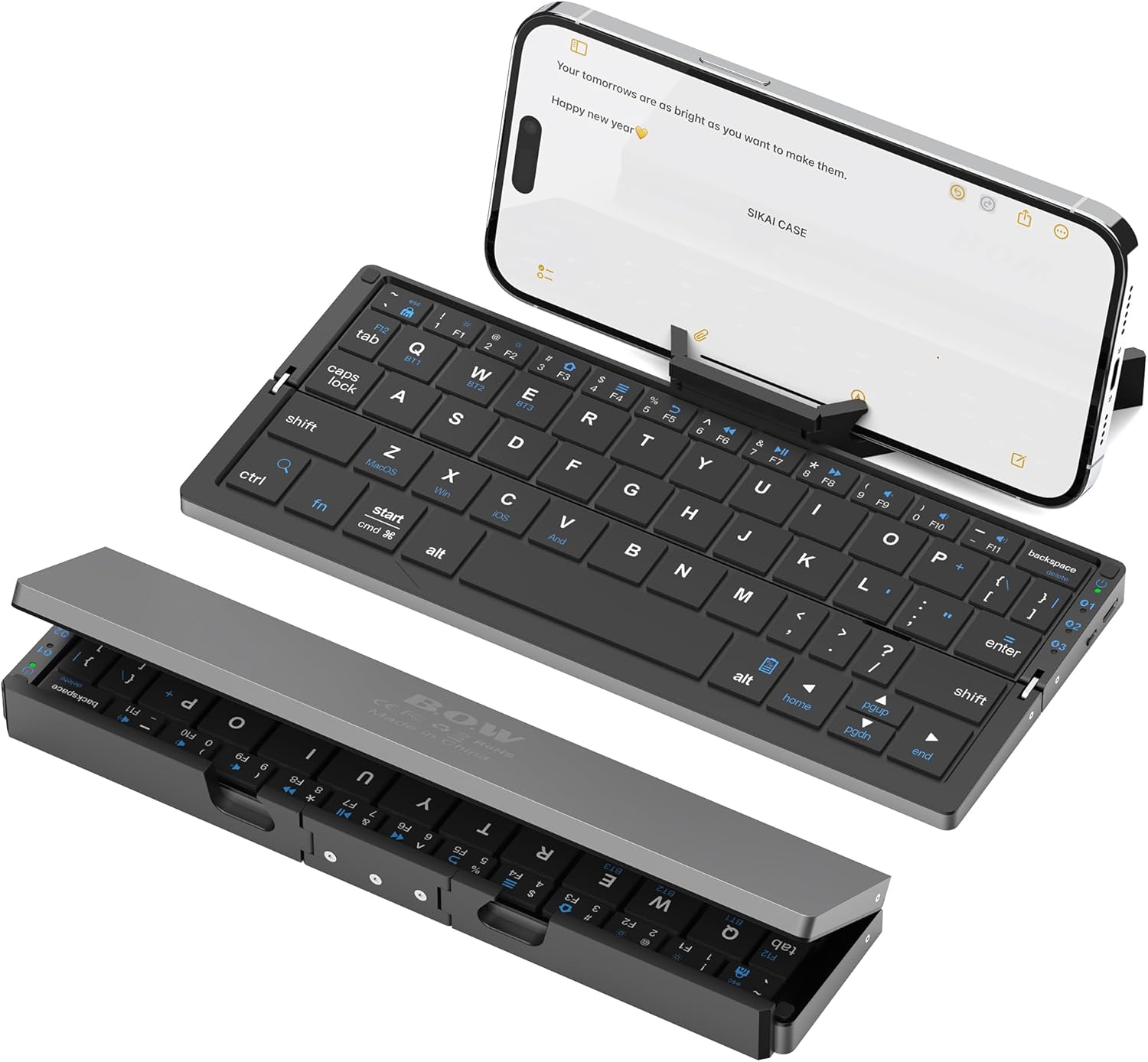 Portable Foldable Bluetooth Keyboard by SIKAI CASE