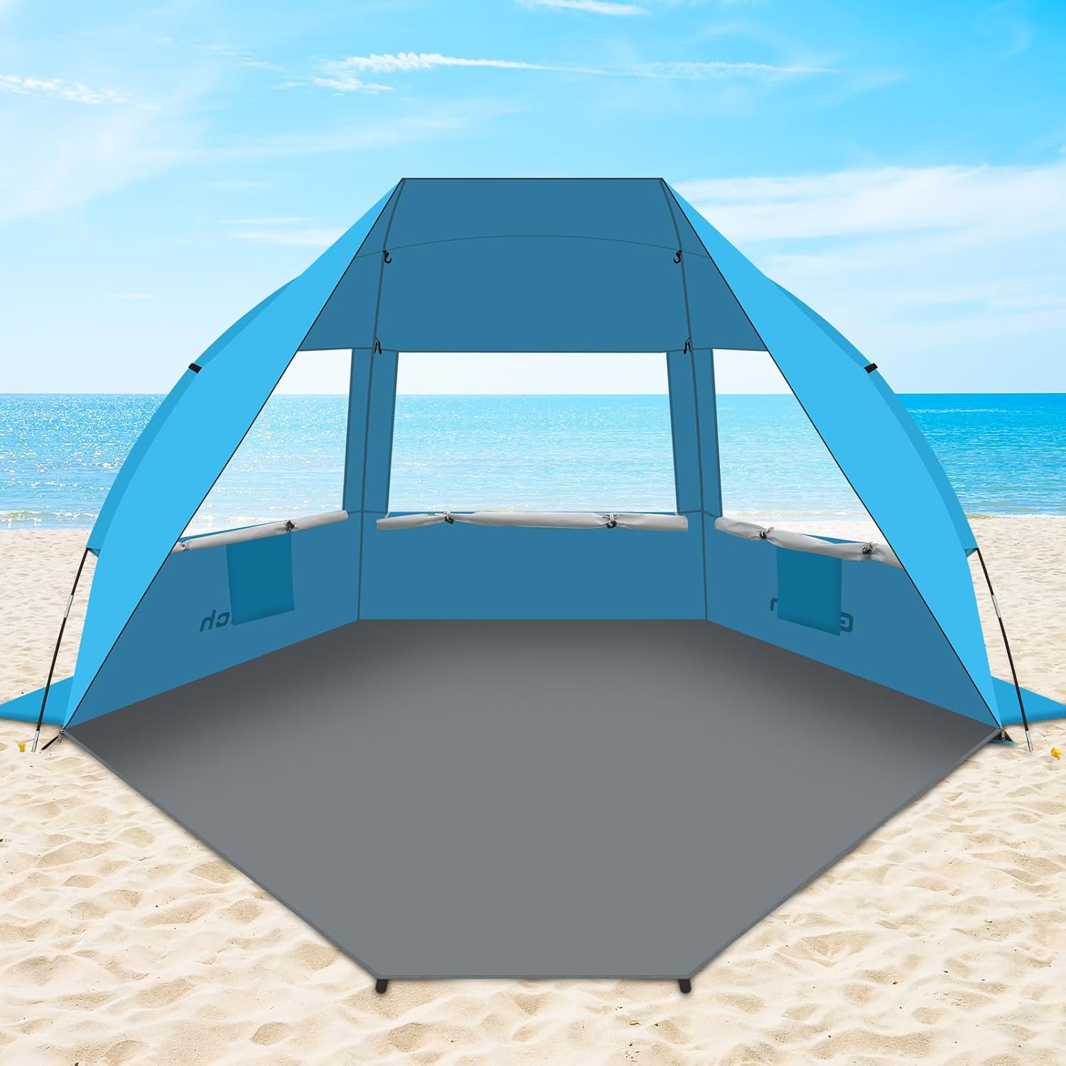 Gorich Portable Beach Tent for 3-7 Person with UV Protection