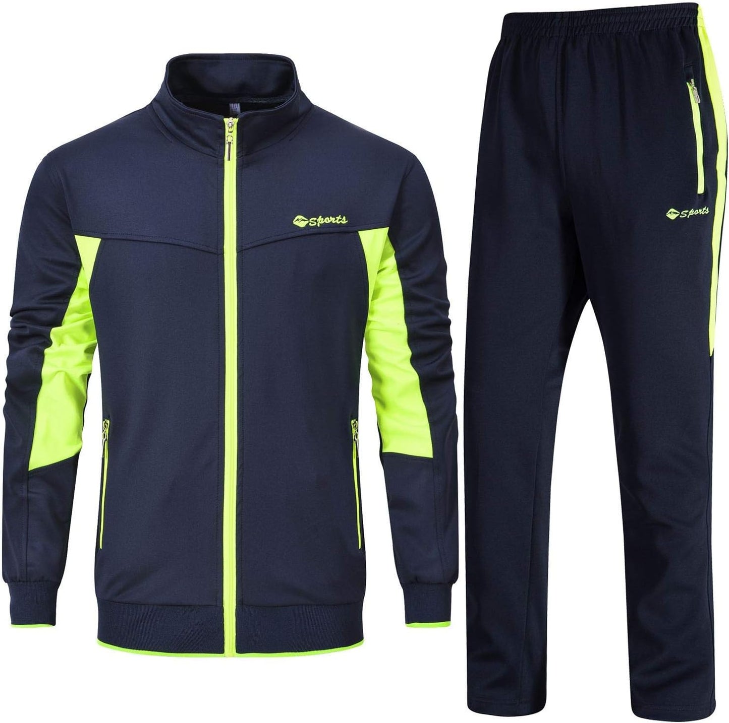 Rdruko Men's 2 Piece Tracksuit Set - Athletic Comfort
