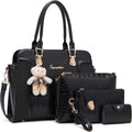 Women's Fashion Handbags Tote Shoulder Bag Set 4pcs - Versatile Daily